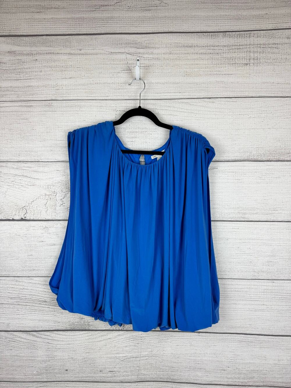 Cato Plus Size Blue Sleeveless Bubble Blouse Size 22/24W